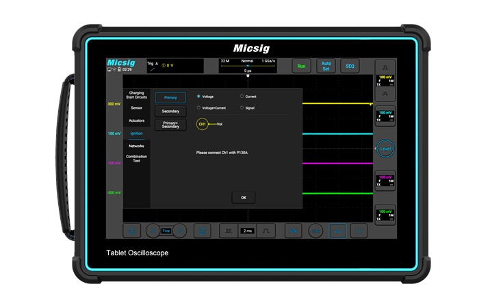 Micsig ATO3004 300MHz 4-Ch Standard Automotive Tablet Oscilloscope