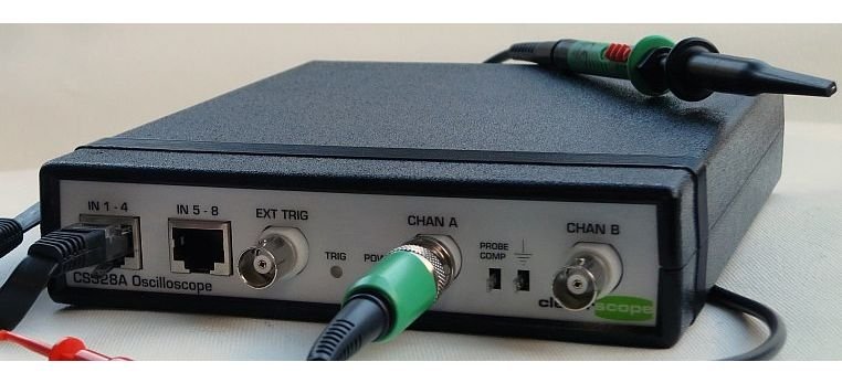 Cleverscope CS328A Mixed Signal Oscilloscope with FRA, Spectrum, and Signal Generator Support